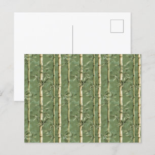 Bamboe Pattern Briefkaart