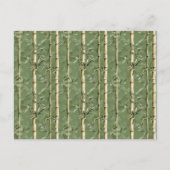 Bamboe Pattern Briefkaart (Voorkant)