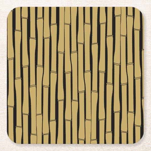 Bamboe Pattern Kartonnen Onderzetters (Voorkant)