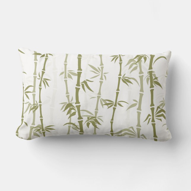 Bamboe Pattern Kussen (Voorkant)
