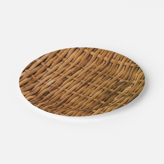 Bamboe Pattern Papieren Bordje (Gekanteld)