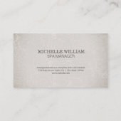 Bamboe-pictogram | Achtergrond textiel Visitekaartje (Achterkant)