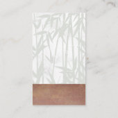 Bamboe-pictogram Visitekaartje (Achterkant)