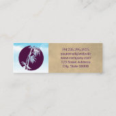 Bamboe-pictogram | Wolken en hemel Mini Visitekaartje (Achterkant)