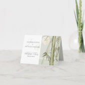 Bamboe Planten en kraanillustratie Bedankkaart (Voorkant)