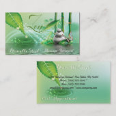 Bamboe Pond Zen Therapist Visitekaartje Afsprakenkaartje (Voorkant / Achterkant)