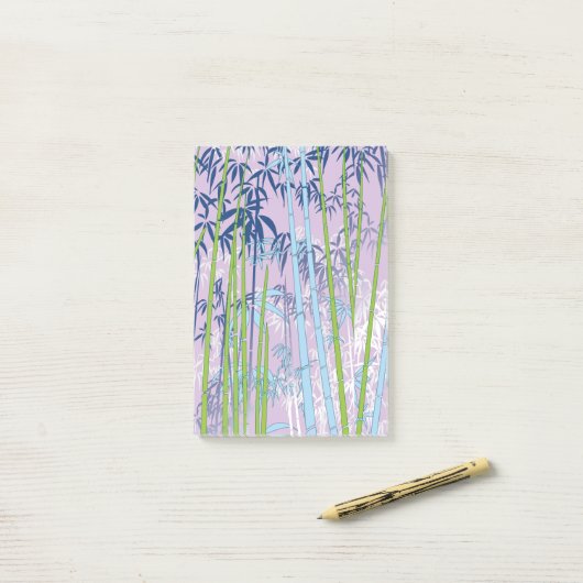 Bamboe Post-it® Notes (Op bureau)