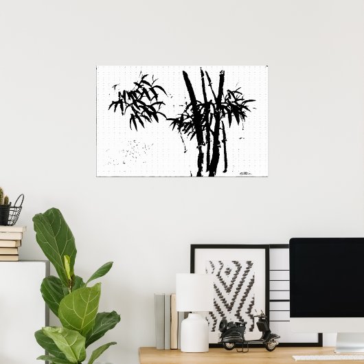 Bamboe Poster (Thuiskantoor)