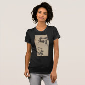Bamboe, Rock en Mandarin Ducks van Bada Shanren T-shirt (Voorkant volledig)