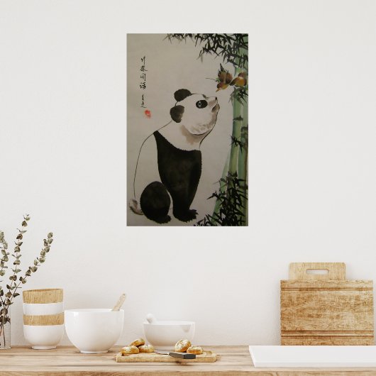 bamboe roddels poster (Keuken)