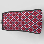 Bamboe rode kruisen golfheadcover (Voorkant)