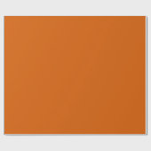 Bamboe, roestig Sinaasappel hartverwarmende effen  Cadeaupapier (Vlak)
