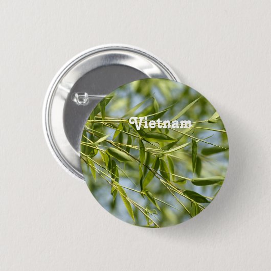 Bamboe Ronde Button 5,7 Cm (Voorkant /achterkant)