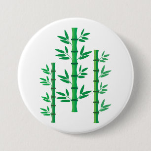 Bamboe Ronde Button 7,6 Cm