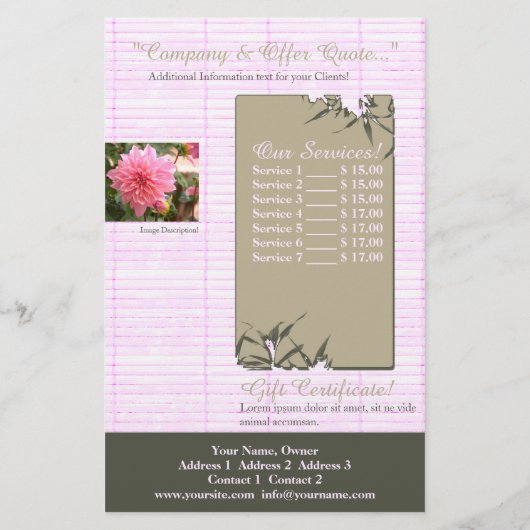 Bamboe Roos - Flyer (Achterkant)