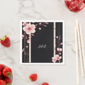 Bamboe Roze Sakura Kersenbloesem Bruidsdouche Servet (Insitu)