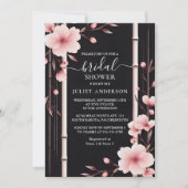 Bamboe Roze Sakura Kersenbloesem Vrijgezellenfeest Kaart (Voorkant)