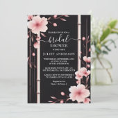 Bamboe Roze Sakura Kersenbloesem Vrijgezellenfeest Kaart (Staand voorkant)
