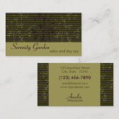 Bamboe Salon of Spa-Visitekaartje Visitekaartje (Voorkant / Achterkant)