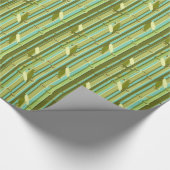 Bamboe Scheuten en bladeren Custom Cadeaupapier (Hoek)