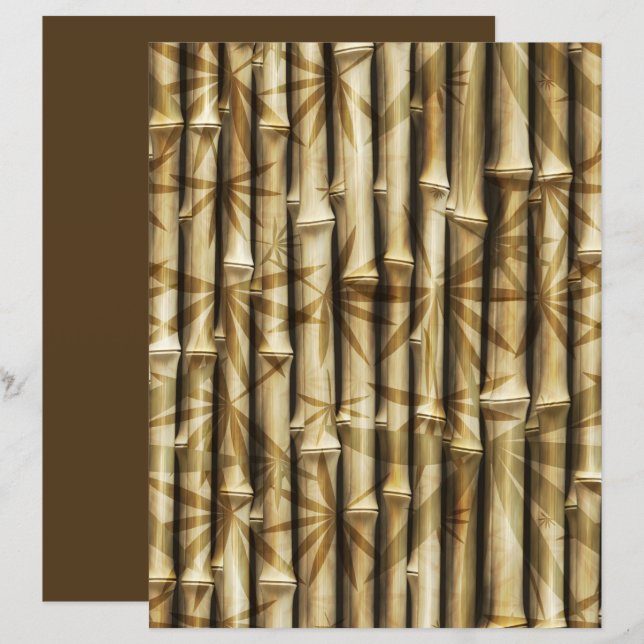 Bamboe Scrapbook 22 Background Paper (Voorkant / Achterkant)