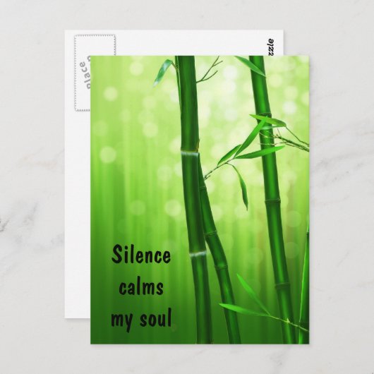 Bamboe - Silence Calms My Soul Briefkaart (Voorkant / Achterkant)