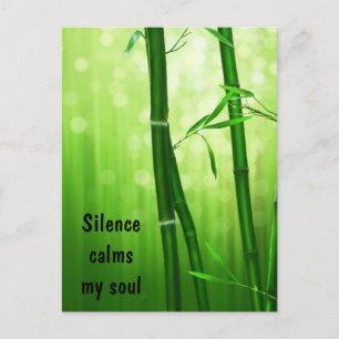 Bamboe - Silence Calms My Soul Briefkaart