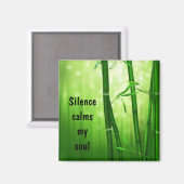 Bamboe - Silence Calms My Soul Magneet (Voorkant / Achterkant)