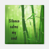 Bamboe - Silence Calms My Soul Magneet (Voorkant)