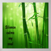 Bamboe - Silence Calms My Soul Poster (Voorkant)