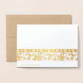 Bamboe Silhouet Chinees Nieuwjaar Dragon Luxe Folie Kaarten (Met envelop)