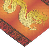 Bamboe Silhouet Chinees Nieuwjaar Dragon TRun Korte Tafelloper (Hoek)