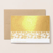 Bamboe Silhouet Chinees Nieuwjaar Slang Luxe C Folie Kaarten (Met envelop)