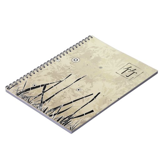 bamboe-silhouet notitieboek (Linkerzijde)