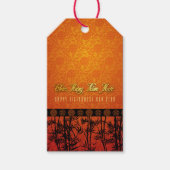 Bamboe Silhouet Vietnamees Nieuwjaar persGT Cadeaulabel (Voorkant)