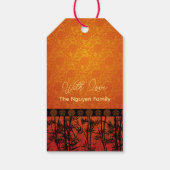 Bamboe Silhouet Vietnamees Nieuwjaar persGT Cadeaulabel (Achterkant)