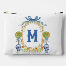 Bamboe & Sinaasappel Topiary Crest | 1-letter mono Etui
