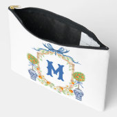 Bamboe & Sinaasappel Topiary Crest | 1-letter mono Etui (Open)