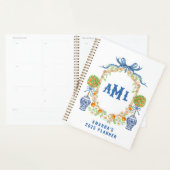 Bamboe & Sinaasappel Topiary Crest | 3-letter mono Planner (Display)