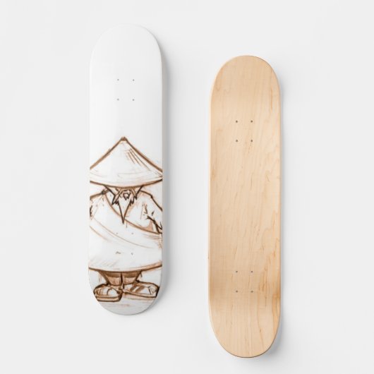 Bamboe Skateboard (Voorkant)