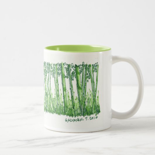 Bamboe Sketch Mok (Rechts)