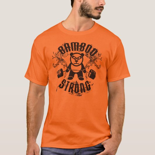 Bamboe Sterk - Dode lift - voor en achter T-shirt (Voorkant)