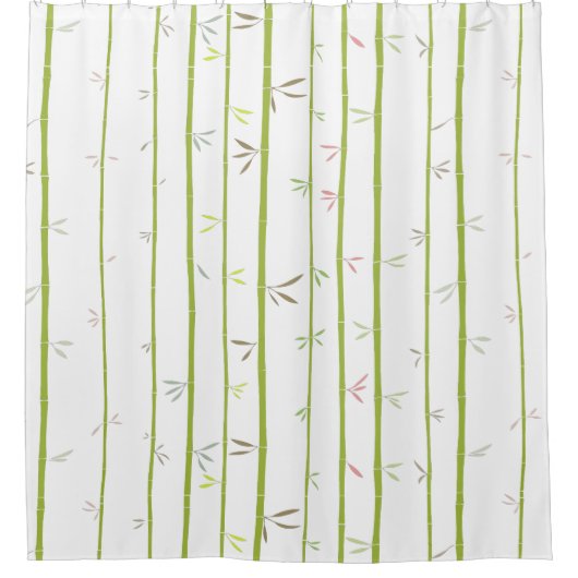 Bamboe-stijl Douchegordijn (Voorkant)