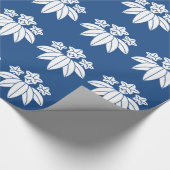 Bamboe-stijl gentiaan cadeaupapier (Hoek)