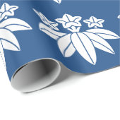 Bamboe-stijl gentiaan cadeaupapier (Rol Hoek)