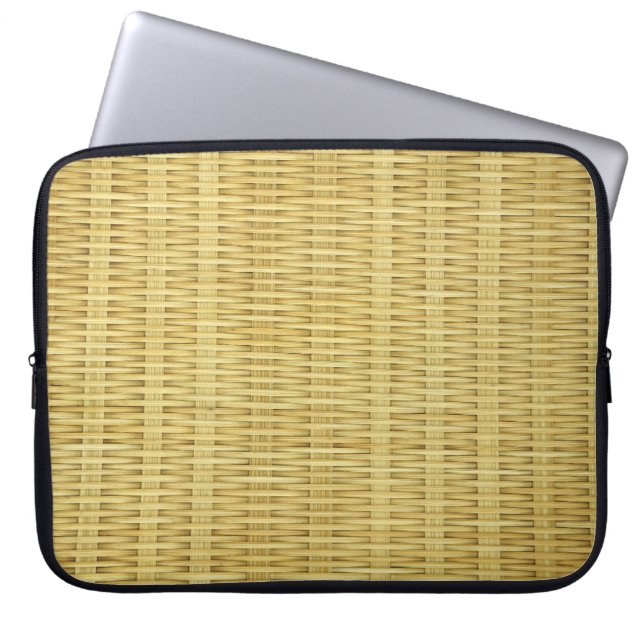 Bamboe Strip Laptop Sleeve (Voorkant)