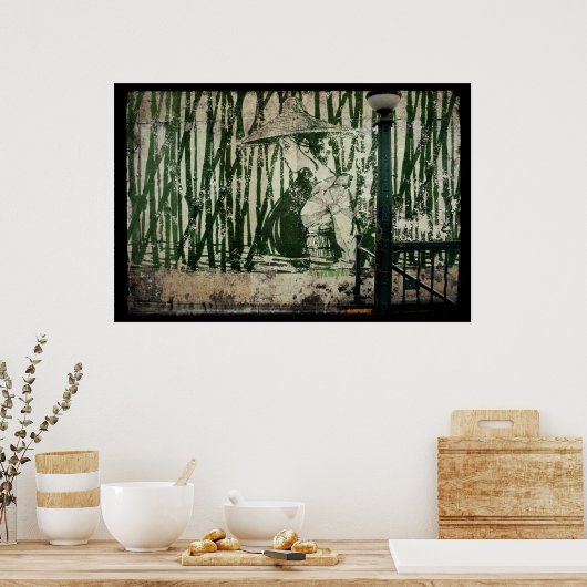 Bamboe Subway Geisha Poster (Keuken)