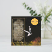 Bamboe & Swallow Wedding Invitation Kaart (Staand voorkant)