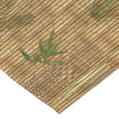 Bamboe Tapa Cloth Table Runner Korte Tafelloper (Hoek)