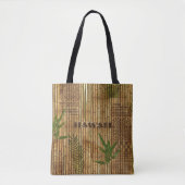 Bamboe Tapa Doek w/out jouw tekst Tote Bag (Voorkant)